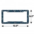 Wolf Wolves Wilderness Forest Southwestern Western Ice Blue License Plate Tag Frame