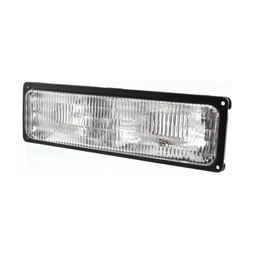 Turn Signal Light For Chevy C2500 C3500 1994 To 2000 Front Passenger Side With Composite Headlight Lens And Housing Replaces