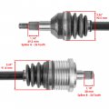 Caltric Rear Right Left Complete Cv Joint Axle Compatible With Can-am 705501948 705502067 705502356