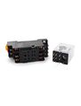 A14111900ux0195 Hh53p Ac24v Coil Red Pilot Lamp 3pdt 11-pin Power Relay W Socket 1 139 Inch Width 2 87 Length 