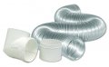 Dundas Jafine Mfx48d2dzw Semi-rigid Dryer To Duct Connector Kit 4-inches By 8-feet 