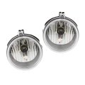 Fog Light Assembly Pair With Bulbs For 2007 Dodge Caliber Driver And Passenger Side Replaces Ch2592137 4805857aa Ab 