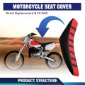 Motorcycle Soft Leather Seat Cover For Honda Cr125r Cr250r Cr500r Cr80r Crf100f Crf125f Crf150f Red