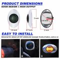 Ledvillage Pack Of 10 3 Inch Smoked Lens Amber Led Oval Side Marker Light Sleeper Panel With Chrome Bezel For Pickup Boat