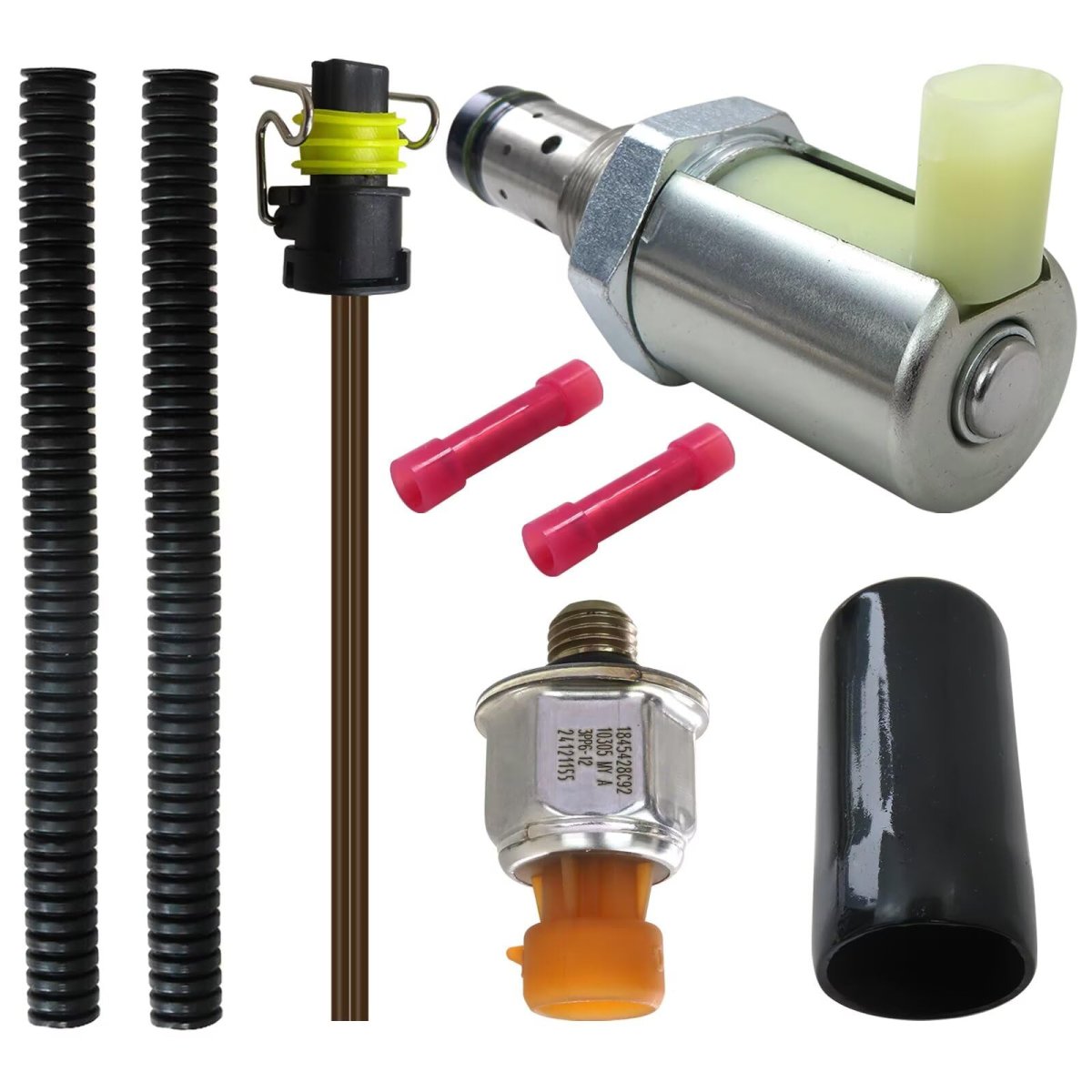 Fuel Pressure Regulator Valve With Icp Sensor Pigtails For 2003-2010 Ford Excursion F250 F350 F450 F550 E350 E450 6 0l V8