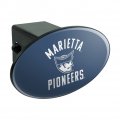 Marietta College Pioneers Logo Oval Tow Hitch Cover Trailer Plug Insert 2