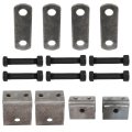 Trailer Suspension Axle Hanger Kit Shackle Bolts For Double Eye Leaf Spring 2000-7000lbs Axles