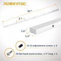 Powertec 71144-p2 30-inch Miter Bar For Any Standard 4 X 3 8 Slot Crosscut Sled Table Saw Router Band 2pk