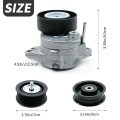 Saihisday 2722021419 Drive Belt Tensioner And Idler Pulley Serpentine Kit Replacement For Mercedes-benz Glk350 E550 E350 Clk350