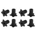 8pcs Cable Grommet For 5 8 Inch Wall Hole Silicone Routing Kit Anti-slip Pass Through Accessories Ethernet Black 