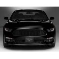 Ford Mustang 3d Real Carbon Fiber Chrome Metal Logo On Black License Plate Official Licensed