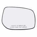 Passenger Right Side Mirror Glass Assembly With Plastic Back Plate Non-heated Compatible 2009-2013 Toyota Corolla Matrix