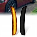Ajp Distributors Front Amber Rear Red Led Side Marker Lights Bumper Reflector Lamps Assembly Compatible Replacement For Charger 