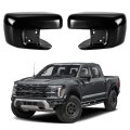 Glossy Black Mirror Covers For 2021 2022 2023 2024 2025 2026 Ford F150 With Turn Signal Model Direct Replacement Caps Left And 