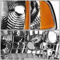 Auto Dynasty 4pcs Led Drl Headlights Assembly Compatible With Dodge Ram 1500 2500 3500 Non-sport Model 94-02 Driver And