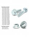 Jis Grade 10 9 Metric Flange Screws Class Serrated Nuts Zinc Plated 762 Pcs