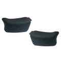 Front Bumper End Pair For Gmc Savana 1500 1996 To 2002 Driver And Passenger Side Black Textured Plastic Replaces Gm1005144 