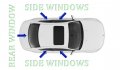 Window Tinting Kit 30 Shade Color For 2013-2017 Toyota Avalon Sedan Include All The Side Windows And Rear Windshield