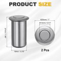 2pcs 13mm 0 51 Door Latch Dust Protector 201 Stainless Steel Dust-proof Security Sliding Lock Inserts Barrel Bolt Accessories