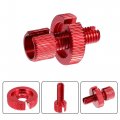 X Autohaux 6 Pcs M8 Brake Clutch Cable Line Adjuster Screw Adjusting Bolt With Slotted For Motorcycle Bike Scooter Aluminum