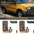 Vipmotoz Full Led Strip Front Side Marker Lights Fender Parking Lamps Compatible With 2001-2004 Nissan Xterra Chrome Housing