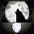 Moon Wolf Call Decorative Night Light 