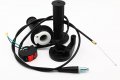 Fjcswj Twist Throttle Accelerator Handle Grips 22mm Throttle Clampa Flameout Switch And Cable For Atv Mini Bike Pit Dirt 50cc 