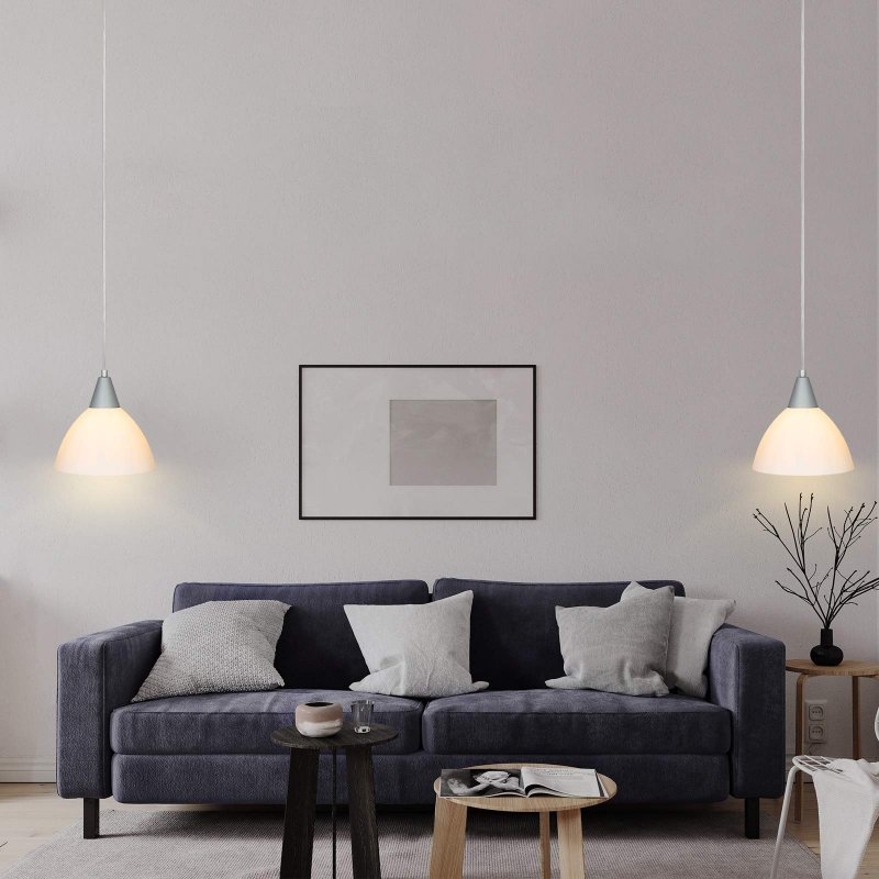 Dewenwils Plug In Pendant Light Hanging With 15ft Clear Cord On Off Switch Frosted Plastic White Shade Ceiling For Living Room