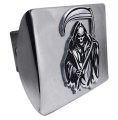Elektroplate Metalhead Grim Reaper All Metal Chrome Hitch Cover For Trucks And Suvs Fits Standard 2 Trailer Receivers Premium 
