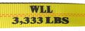 2 X 30 Ratchet Strap With Flat Hook Yellow 