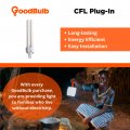 Goodbulb 26 Watt Cfl Light Bulbs 2 Pin G24d-3 Base 6500k Full Spectrum 26w High Output 1800 Lumens Double Tube Compact