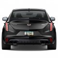 Ipick Image For Cadillac V Logo Black Carbon Fiber Texture Abs Plastic 50 States License Plate Frame Is Official Licensed