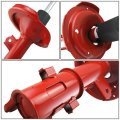 Dna Motoring Compatible With Accent Red Powder Coated Mild Steel Front Right Gas Shock Absorber