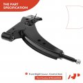 A-premium Front Right Lower Control Arm With Bushing Compatible Toyota Corolla 1988 1989 1990 1991 1992 Replace K640808 520-422