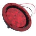 Gcd 4 Red Led Stop Turn And Tail Lights With Safety Flange Truck Trailer Jeeps Rv Motorhome