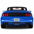Ford Mustang 2 3l Ecoboost In Blue 3d Embossed Letters On Mirror Chrome Metal License Plate Frame