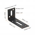 Uxcell Adjustable L Corner Braces 4pcs 80 X 40 30mm Stainless Steel Code 90 Degree Slotted Angle Brace Bracket For Furniture