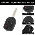Key Shell Caseless Entry Remote Key Fob Replacement Ford F-150 2004-2016 For Focus 2006-2012 3 Buttons Cwtwb1u793
