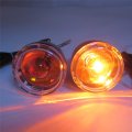 Httmt- Black Front Turn Signal Light Indicator Clear Lens For 92-16 H-d Sportster Xl 883 P N Mt224-017f-gbk Cl