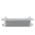 Universal Silver Aluminum 9-row Engine Oil Cooler Filter Relocation Kit
