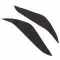 Qiosreui Front Headlight Eyebrow Trim Cover For Tesla Model 3 Y 2017-2022 Headlamp Precut Eyelid Vinyl Smoke Tint Protection