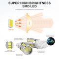Auxbeam T25 Led Light Bulb 3156 P27w Bulbs Fora Front Turn Signal Switchback Reverse Pack Of 2 
