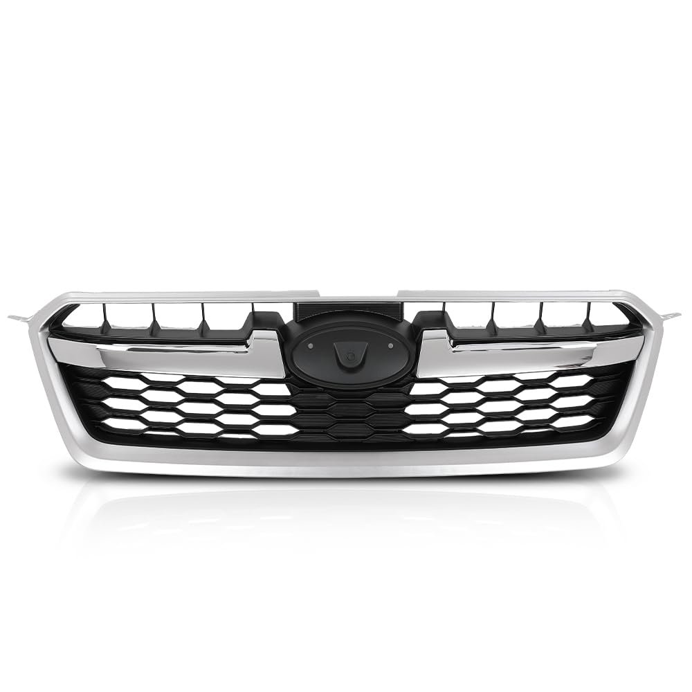Front Bumper Upper Grille W Chrome Tirm For Subaru Impreza 2012-2014 91122fj010 Su1200145