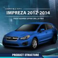 Front Bumper Upper Grille W Chrome Tirm For Subaru Impreza 2012-2014 91122fj010 Su1200145