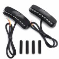 Httmt- Black Led Ninja Logo Mirror Block Off Base Plates Compatible With 2011-2015 Kawasaki Ninja Zx-10r P N