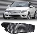 Front Bumper Grille Lower Mesh Grill 2048850153 Abs Replacement For C Class W204 Amg Line 2008 To 2011