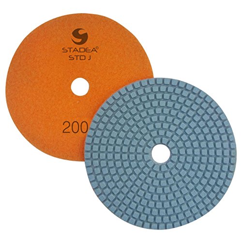 Stadea Ppw243d Diamond Polishing Pads 5 For Concrete Terrazzo Marble Granite Countertop Floor Wet Grit 200 Pack Of
