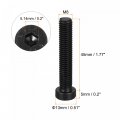 Uxcell M8x45mm Hex Socket Thin Head Cap Screw Bolts 12 9 Grade Carbon Steel 10pcs