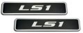 Erpart Ls1 Old School Highly Polished Silver Real Aluminum Auto Emblem Badge Nameplate Compatible With Chevy Corvette Camaro