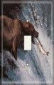 Snazzyswitch Bear Fishing Decorative Light Switch Cover Single Toggle Wall Plate 